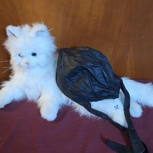 Stylish Black Leather Hat for Men